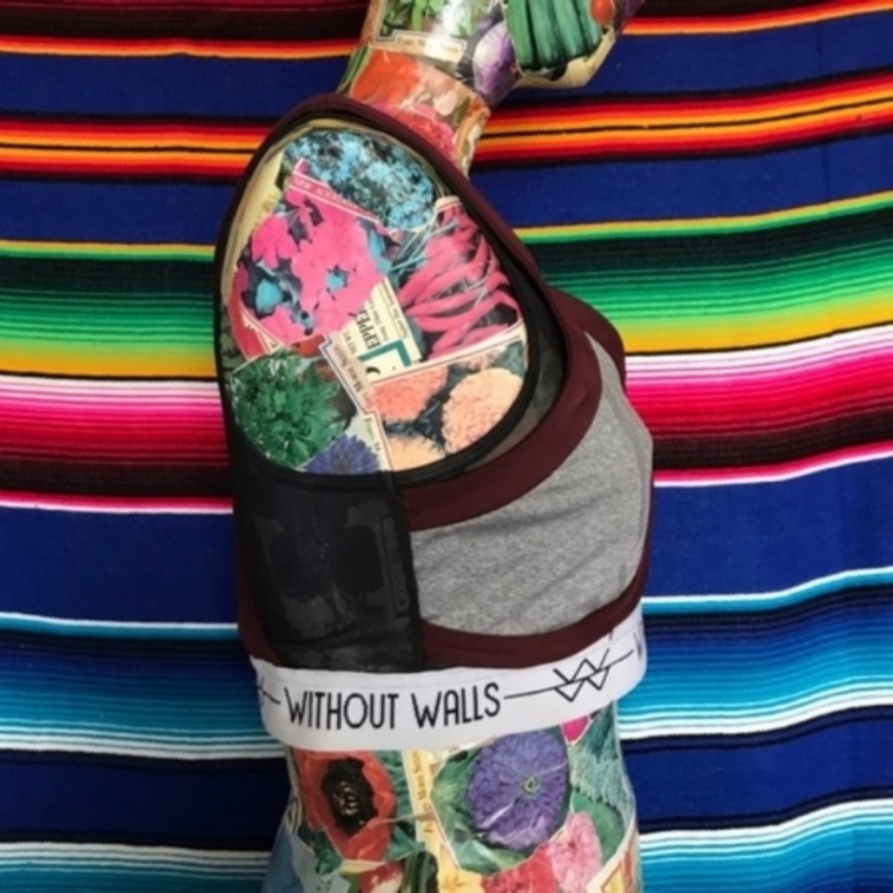 Without Walls Mesh Bra Sheer X Back Cut Out - Picture 6 of 7